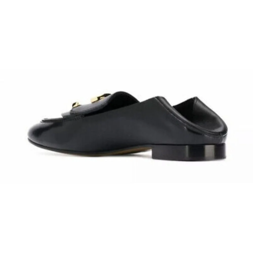 Chloe C Logo Convertible Suede Mule Nubuck Leather Loafers Size EU 42/US 11.5